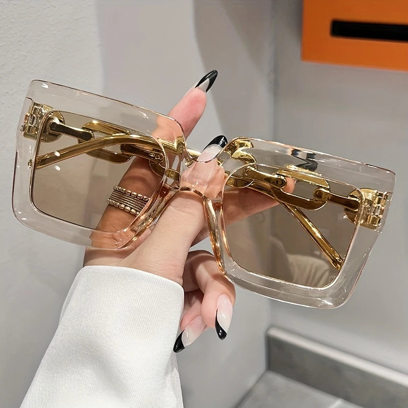 Transparent Frame Fashion Glasses Fashion Fashion Glasses For Women Men Anti Glare Sun Shades Glasses For Driving Beach Travel