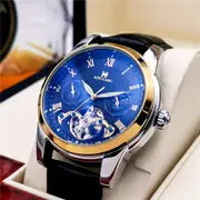 Men'S Luxury Automatic Tourbillon Mechanical Watch by kaifuw official store