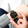 Luxury Men's Business Quartz Watch Top Casual Leather Strap Calendar Watches for Women Men Sports Wristclock