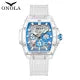 ONOLA Brand Fashion Business Waterproof Sports, Silicone Waterproof Quartz Men's Watch