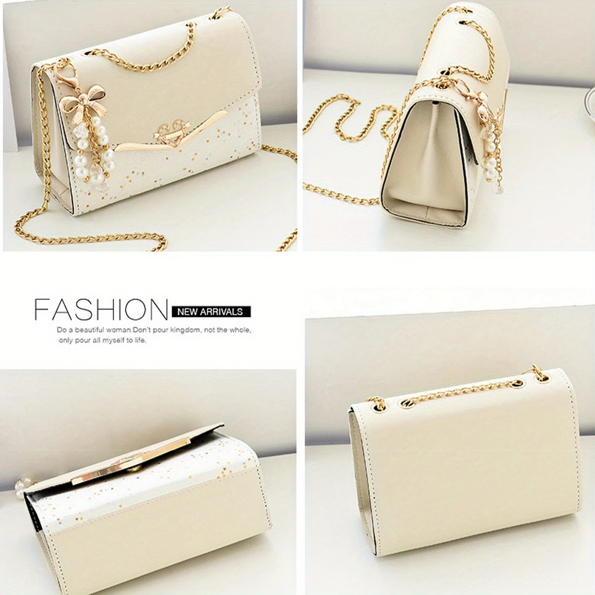 Fashionable Women’s Tassel Chain Shoulder Bag Lightweight & Versatile for Work, Travel & More