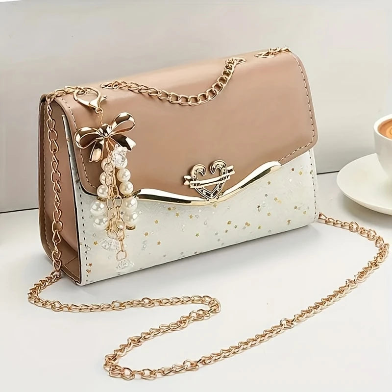 Fashionable Women’s Tassel Chain Shoulder Bag Lightweight & Versatile for Work, Travel & More