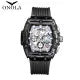 ONOLA Brand Fashion Business Waterproof Sports, Silicone Waterproof Quartz Men's Watch