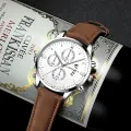 Luxury Men's Business Quartz Watch Top Casual Leather Strap Calendar Watches for Women Men Sports Wristclock