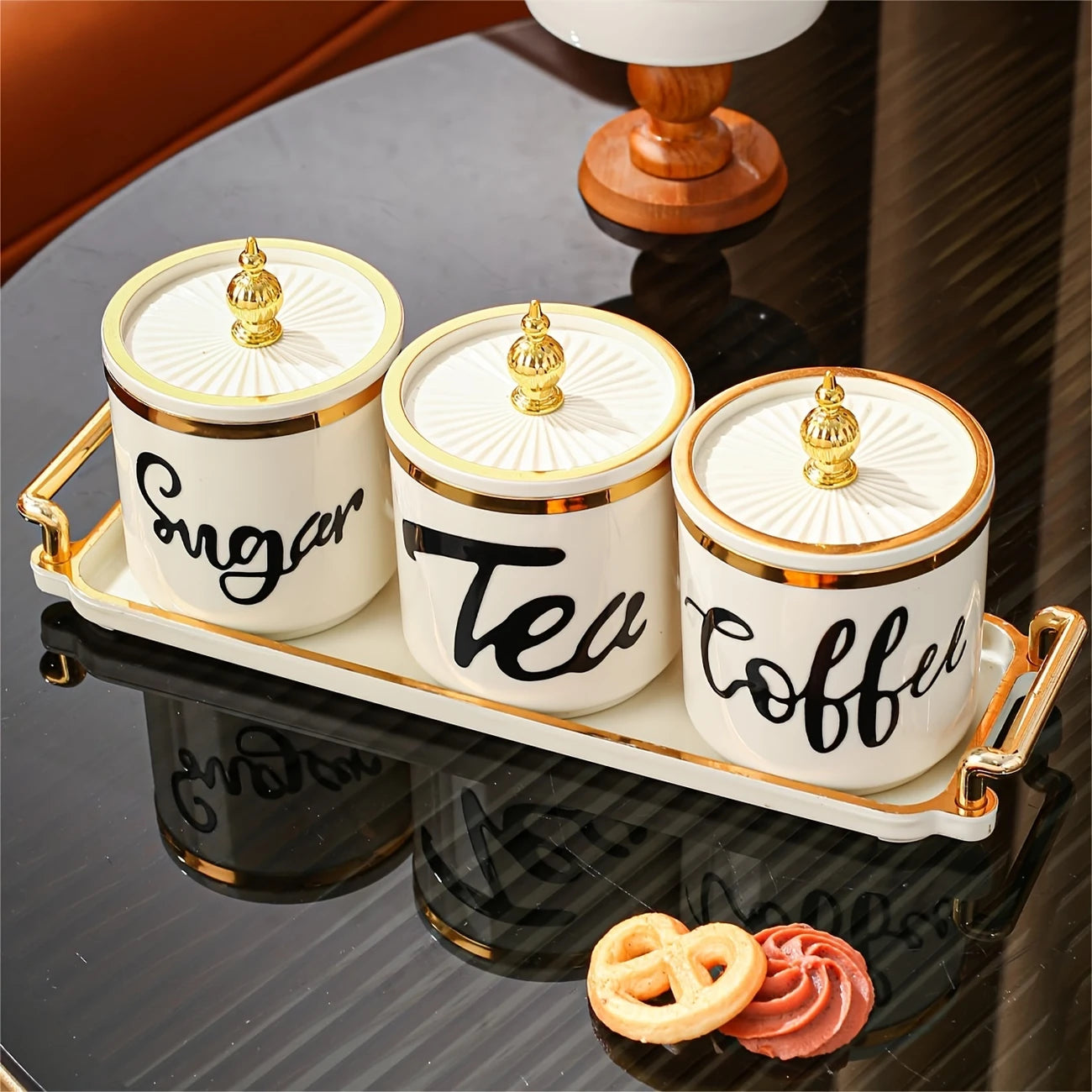4pcs/1 set plastic multifunctional storage container, storage container tray set, household kitchen breakfast tray