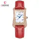 Chenxi Brand Fashion Business Waterproof Leather Wristwatch, Square Dial, Quartz Women's Watch