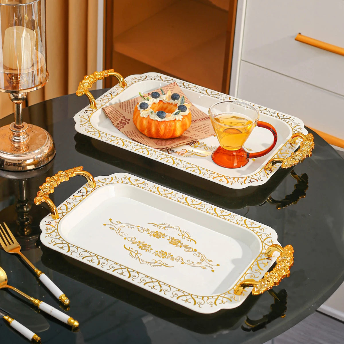 1pc, 3pcs plastic tray for household kitchen, dining room, living room, multifunctional storage tray, serving tray, suitable for tea utensils, water utensils, candy, biscuits, bread, wedding banquet, gift giving, birthday