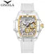ONOLA Brand Fashion Business Waterproof Sports, Silicone Waterproof Quartz Men's Watch