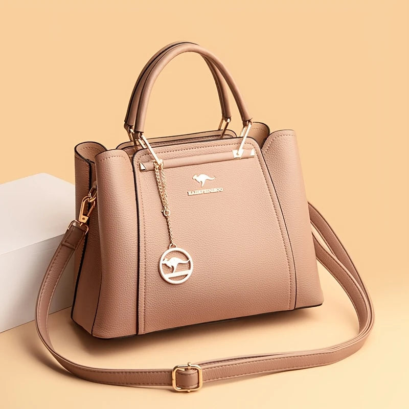 Women's Fashion Striped Faux Handbag - High Quality, Adjustable Shoulder Crossbody Bag