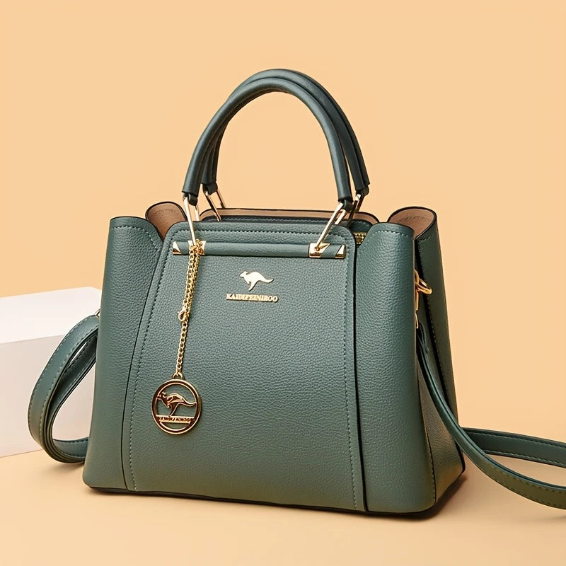 Women's Fashion Striped Faux Handbag - High Quality, Adjustable Shoulder Crossbody Bag