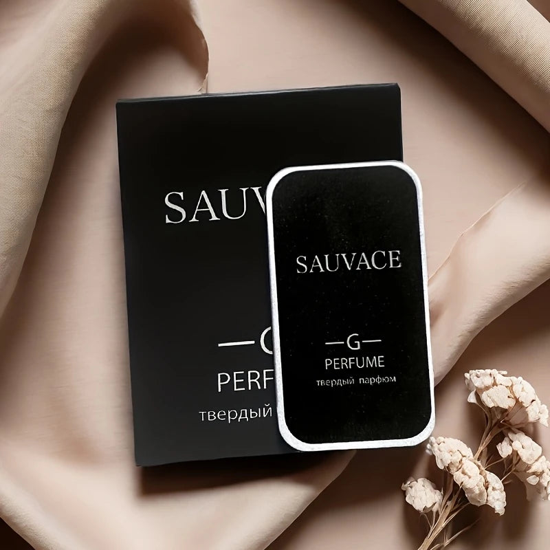 SAUVACE Men'S Solid Perfume, Woody Scent, Long-Lasting Fragrance, Formaldehyde-Free, Plant-Based Squalane, Adult, Ideal for Dating & Daily Use, Gift for Boyfriends