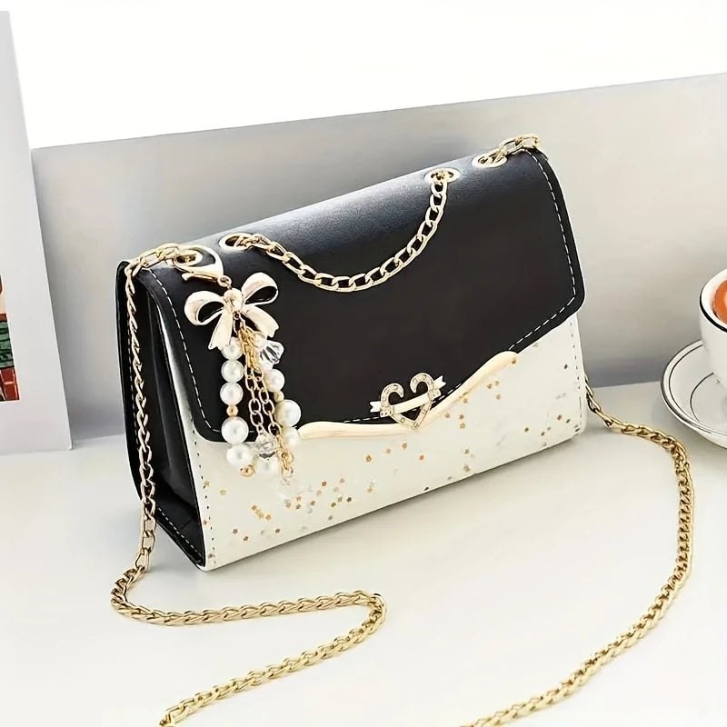 Fashionable Women’s Tassel Chain Shoulder Bag Lightweight & Versatile for Work, Travel & More